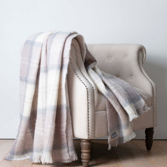 Wanaka Earth Mohair Throw - The Glamorous Goat