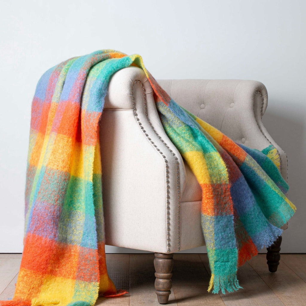 Otago Spring Mohair Throw - The Glamorous Goat