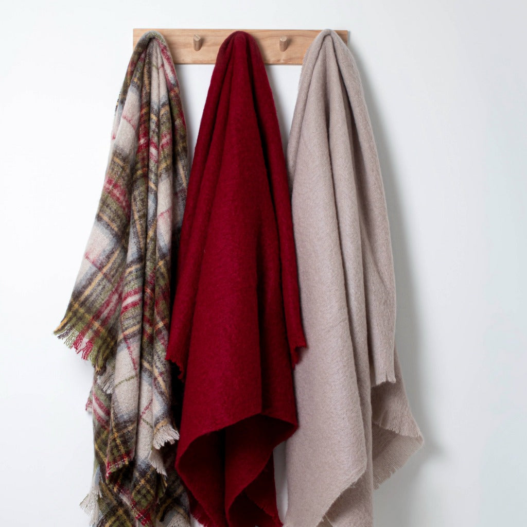 Pinot Noir Mohair Throw - The Glamorous Goat